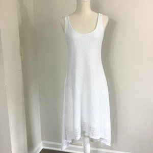 New York and Company High Low White Lace Dress